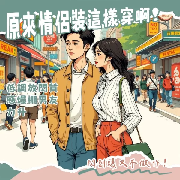 可愛情侶裝穿搭指南，教你如何運用同色系、相似元素與配件，打造質感又低調的放閃風格，讓情侶魅力滿分。