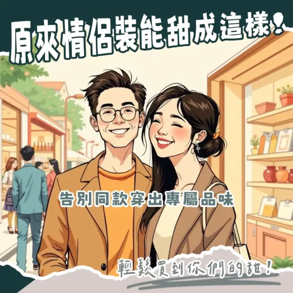 情侶裝去哪買指南，包含網購、快時尚、運動品牌與設計師選物店，教你如何挑選情侶裝與情侶鞋，打造默契穿搭。