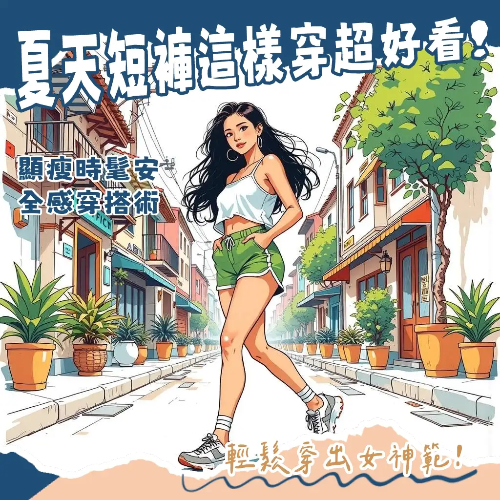 運動短褲女穿搭指南：掌握Athflow潮流，輕鬆搭出夏日街頭時尚，顯瘦又亮眼！
