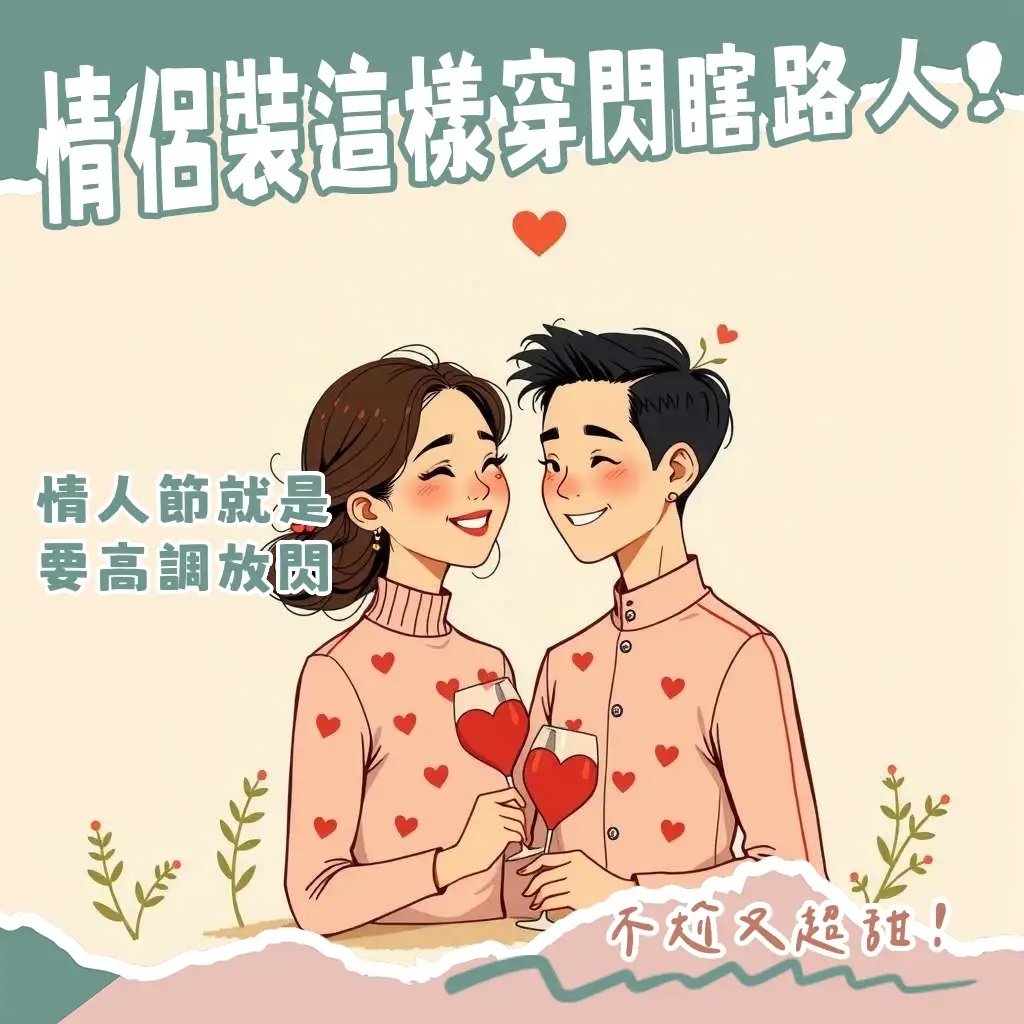 情人節禮物精選情侶裝穿搭指南，涵蓋同款不同色、品牌經典款與配件搭配，讓情侶輕鬆打造低調放閃造型。