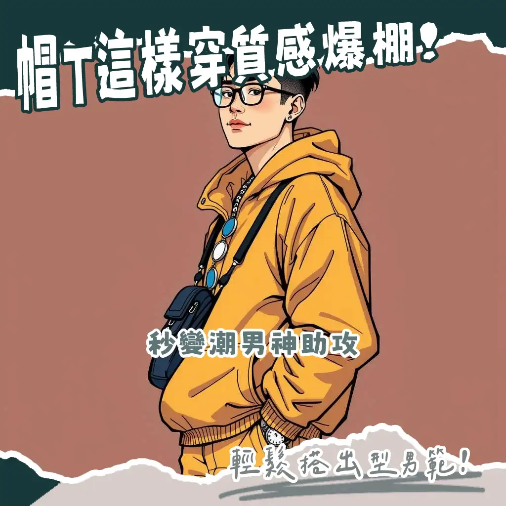 男生帽T穿搭指南，涵蓋重磅帽T推薦、Oversize版型挑選與2025潮流搭配技巧。
