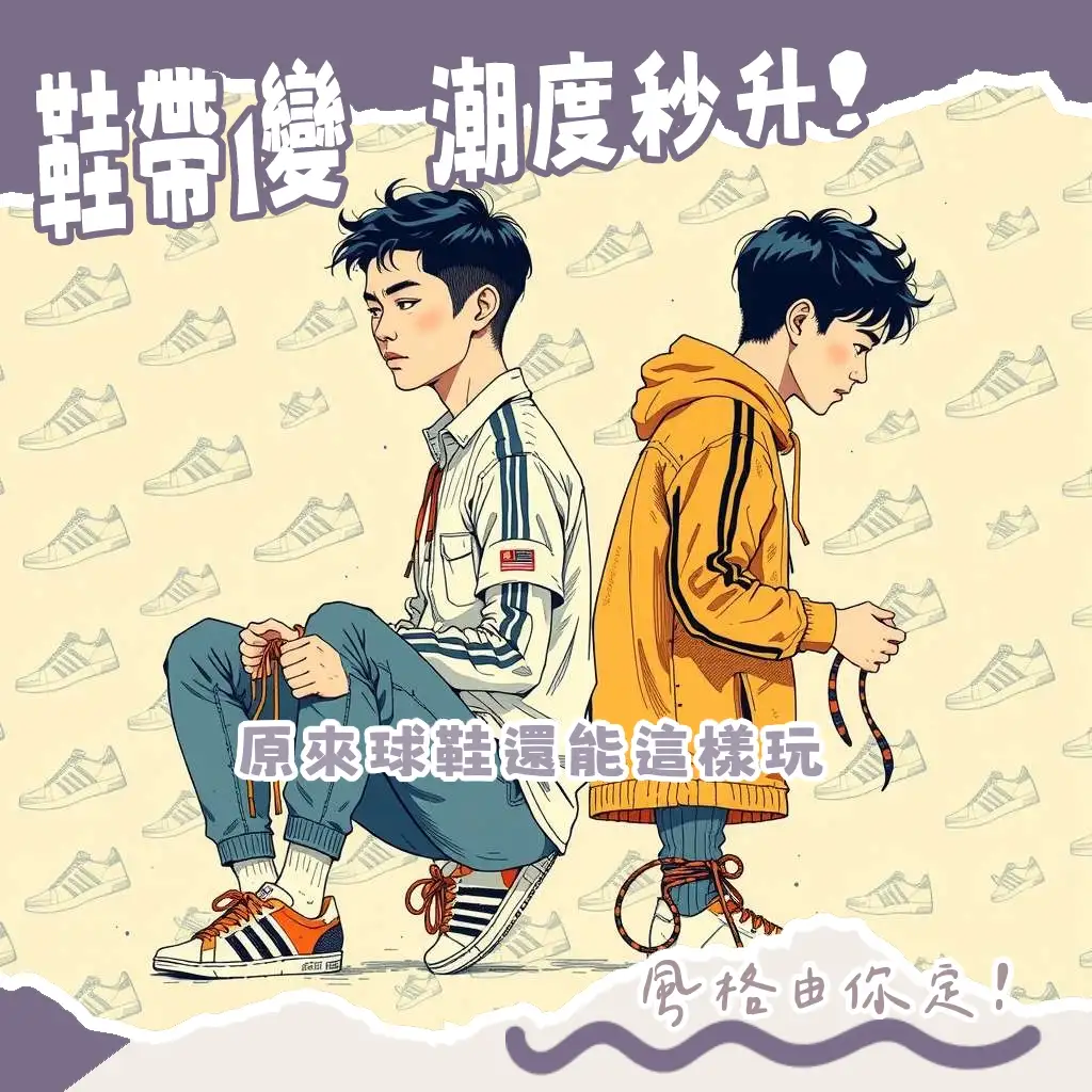 adidas 鞋帶綁法攻略：圖解直式綁法、工廠結與隱藏結，讓你的球鞋更俐落有型。