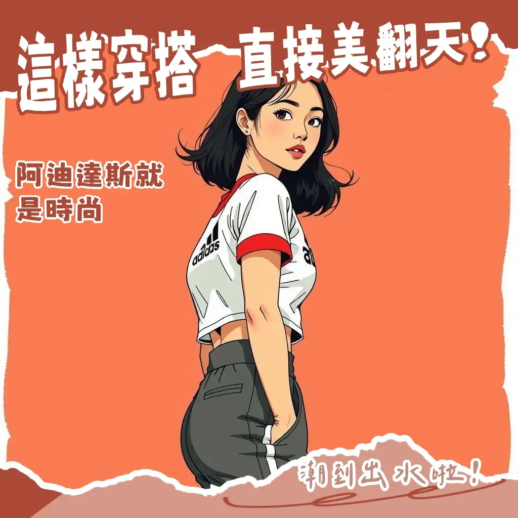 adidas女上衣穿搭指南，涵蓋運動與日常風格，解析三葉草、三條線系列與短版、Oversize等熱門版型。