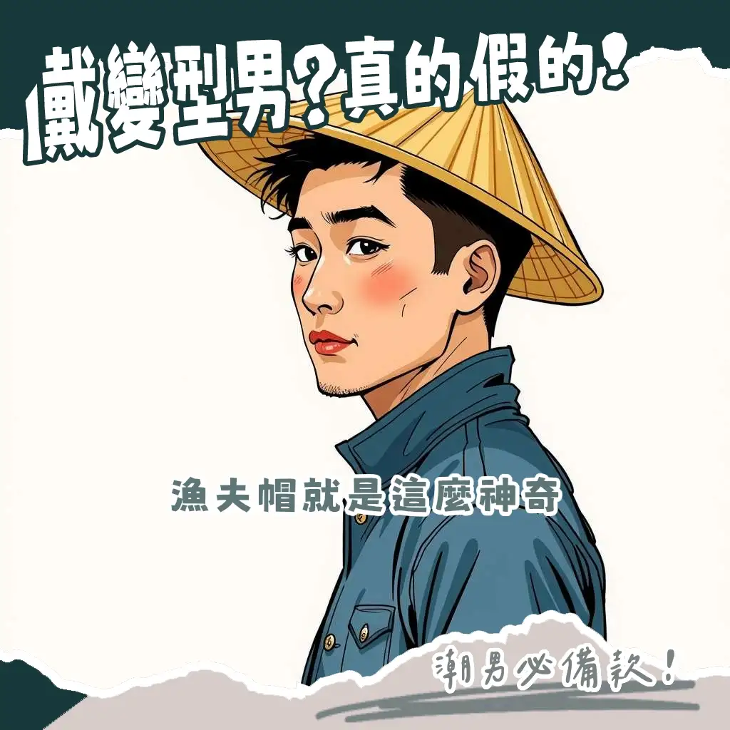 漁夫帽男穿搭風格指南：依臉型挑選、材質差異與多種戴法技巧全解析。