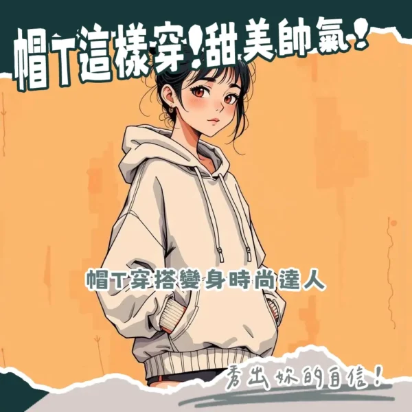女生帽T穿搭指南，涵蓋Oversize、短版與多層次搭配，教妳輕鬆顯瘦又時髦，掌握不同風格的帽T穿搭技巧，讓妳每天都能穿出自信有型！