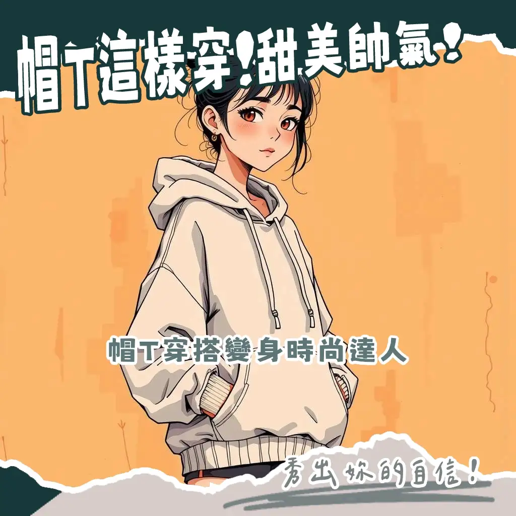 女生帽T穿搭指南，涵蓋Oversize、短版與多層次搭配，教妳輕鬆顯瘦又時髦，掌握不同風格的帽T穿搭技巧，讓妳每天都能穿出自信有型！