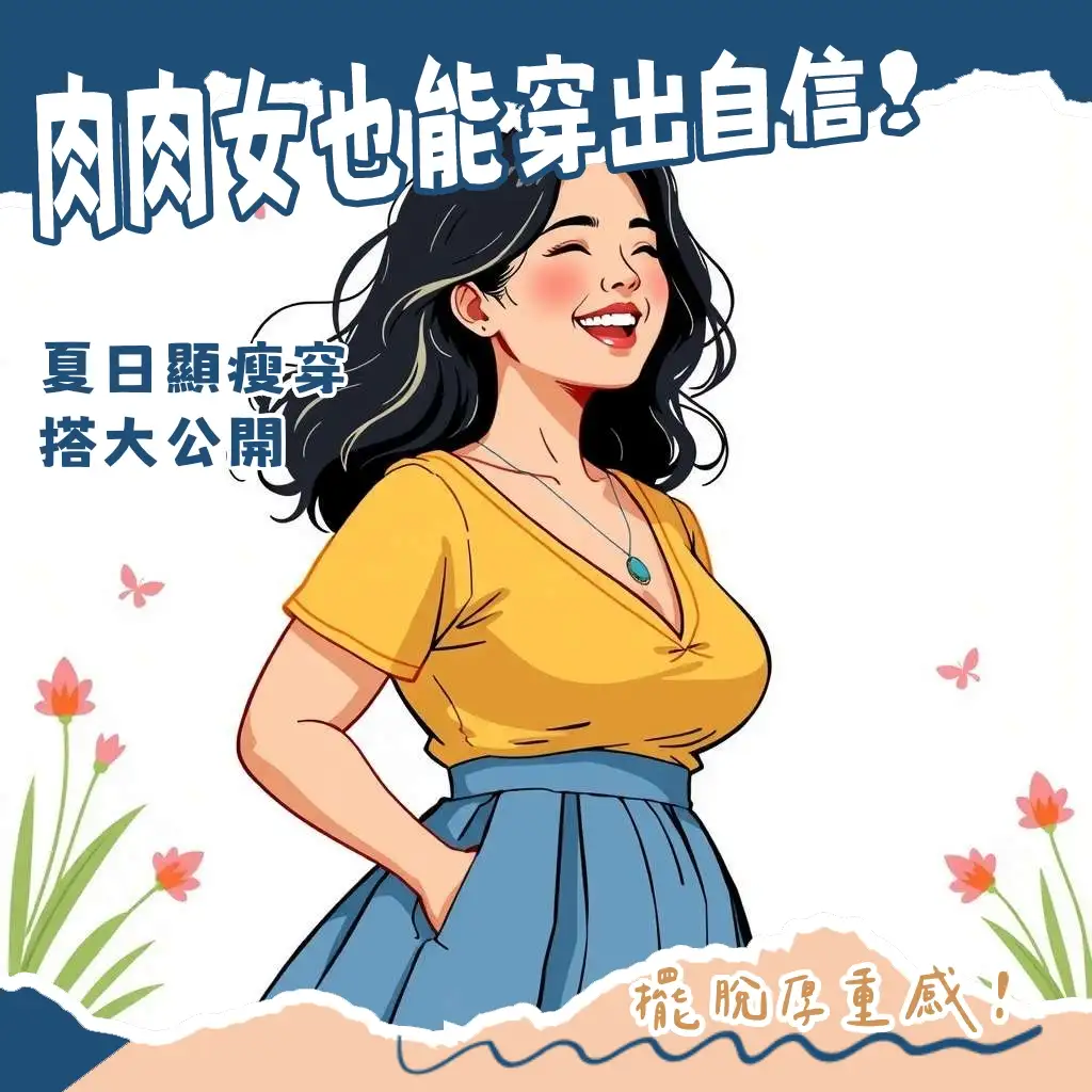 夏天肉肉女穿搭顯瘦秘訣，輕鬆打造涼爽自信風格，告別臃腫。