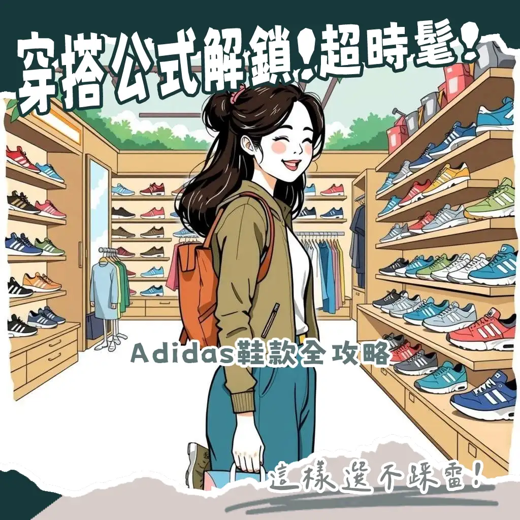 adidas 鞋子搭配指南，包含 Samba、Gazelle、ULTRABOOST 等熱門鞋款，從復古潮流到運動機能一網打盡。