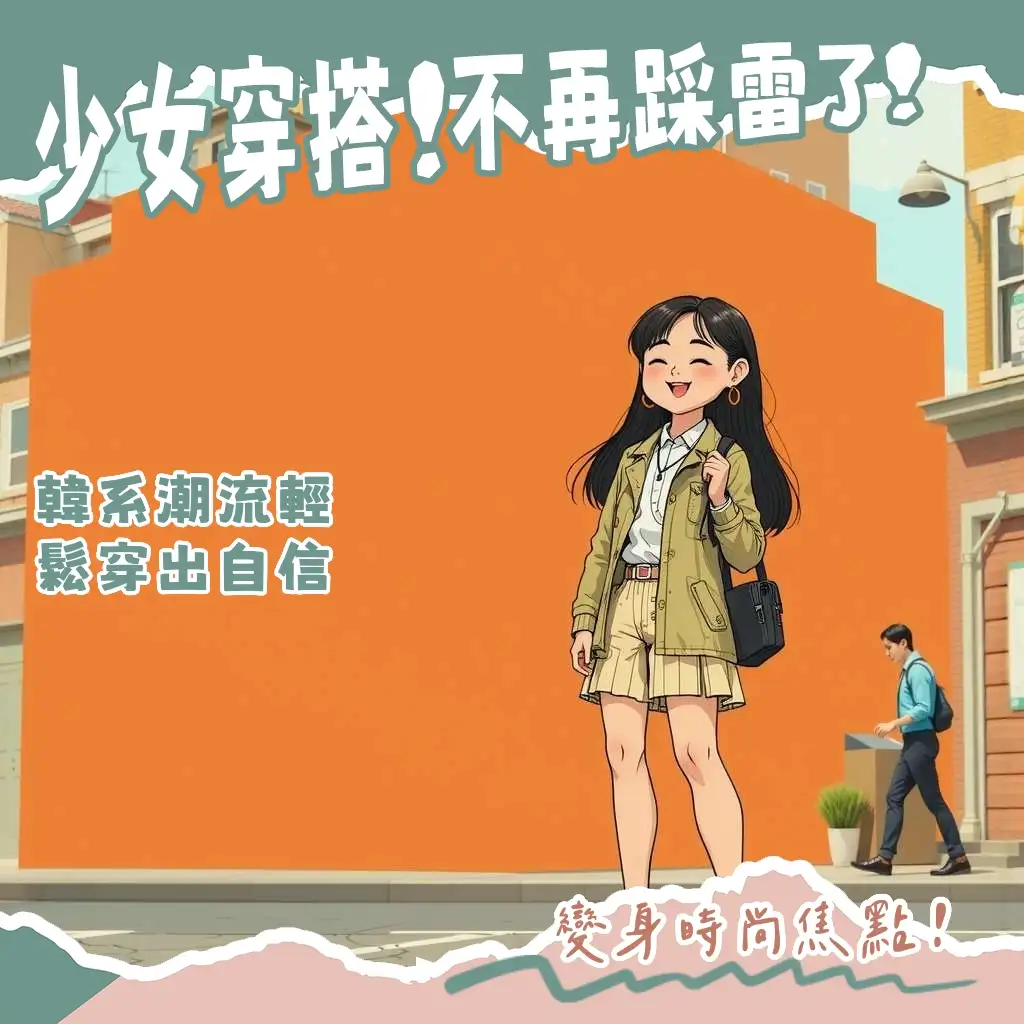 少女穿搭風格解析，包含Y2K、韓系學院風、運動休閒風與簡約風穿搭技巧與流行單品推薦。