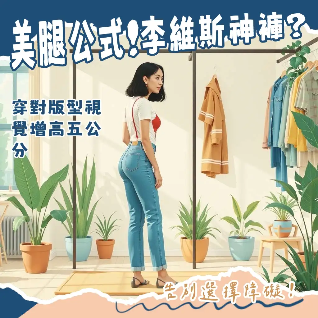 Levi's女款牛仔褲挑選指南：解析熱門版型、穿搭技巧，讓你輕鬆找到命定神褲，展現自信線條。