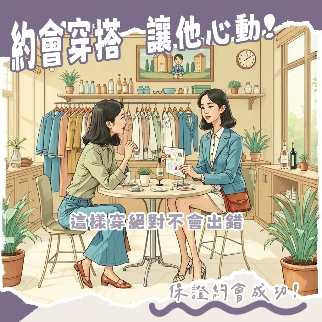 女生約會穿搭指南，Jeff分享男生視角，教妳選對洋裝、兩件式搭配技巧與心機小細節，約會好感度穿搭攻略。