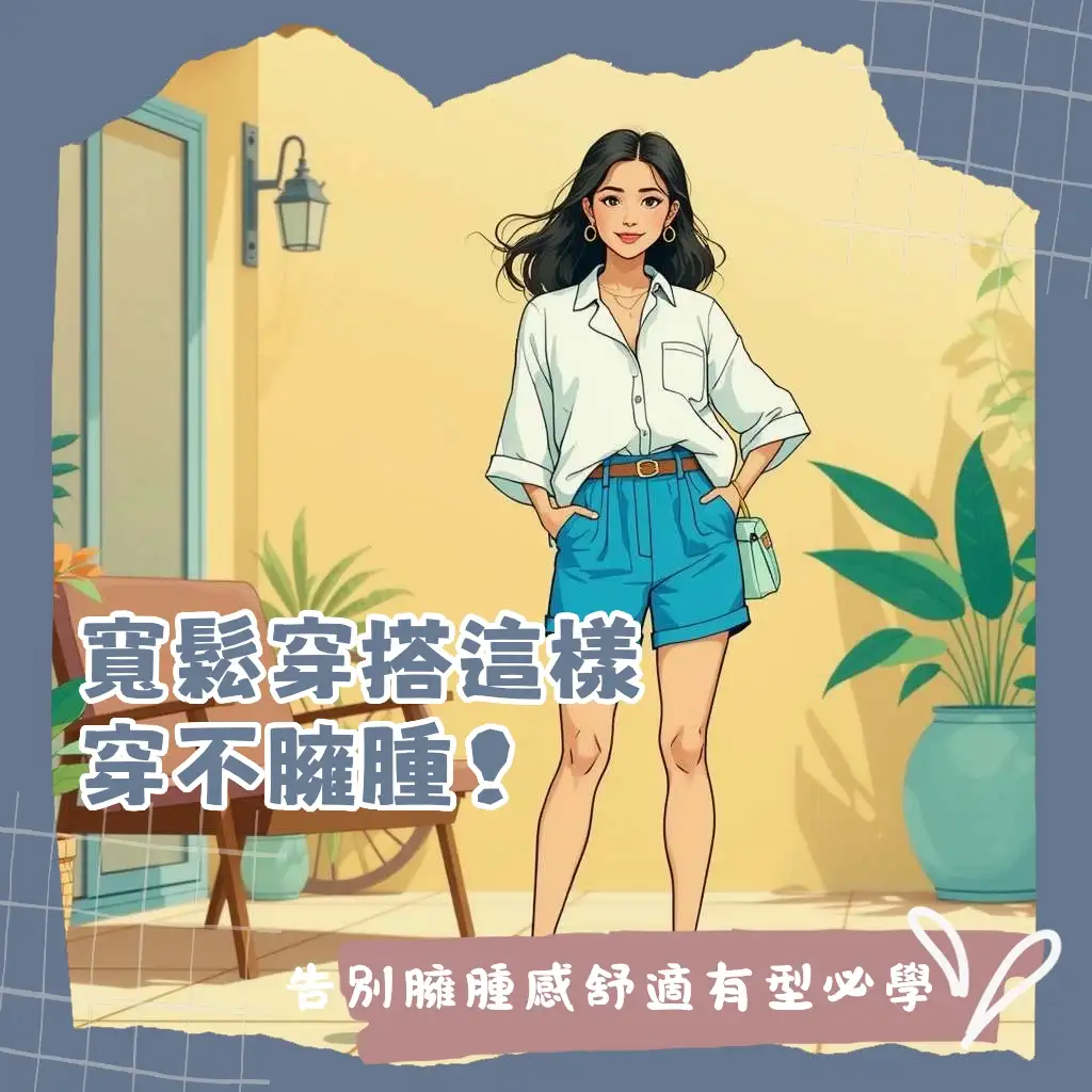 Oversize穿搭女生夏天顯瘦技巧大公開，從版型材質到下半身失蹤，打造清爽慵懶風。