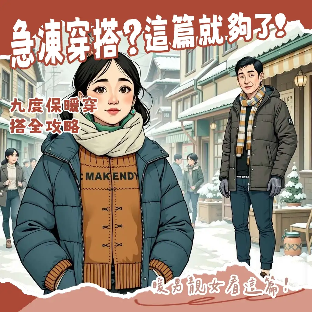 9度穿搭指南：Jeff效率分享三層洋蔥式穿搭，保暖、時尚、有型輕鬆搞定。